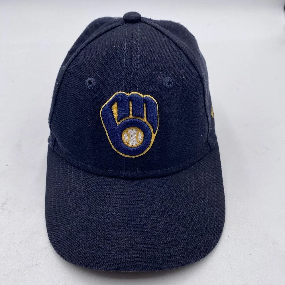 Milwaukee Brewers Child Hat New Era 9Forty ‎ Strapback Blue Cleaned SEE PICS